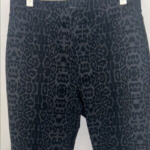 Sanctuary X Anthropologie Black and Gray Tribal Print Tapered Pants